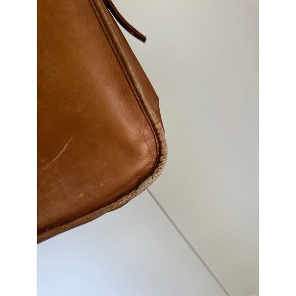 Vintage Leather Messenger Bag/Brief Case Collegiate Academia Weathered Brown - Picture 6 of 11